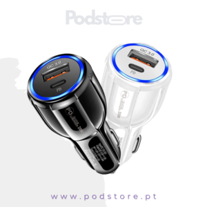 Carregador para Carro 20W (2 em 1)